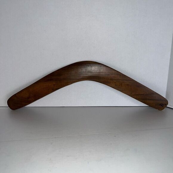 Boomerang Hand Made And Painted Art Wooden Returning Stick Australian 22” Carved - Picture 9 of 11